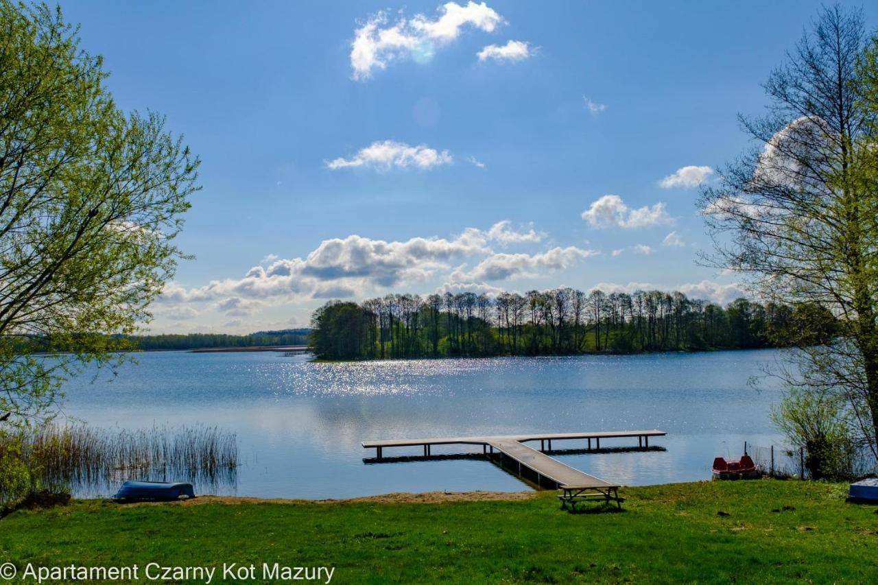 Villa Czarny Kot Mazury Dom Caloroczny Malkinie Exterior foto